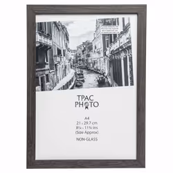Inspire For Business WESA4GRY 21x30cm Westminster Quality Paperwrapped Wood A4 Certificate Photo Frame with Plexi Glass. Tabl ...