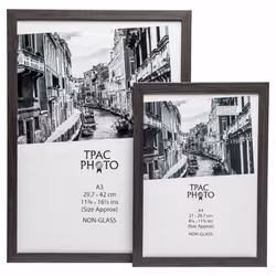 Inspire For Business WESA4GRY 21x30cm Westminster Quality Paperwrapped Wood A4 Certificate Photo Frame with Plexi Glass. Table Top or Wall Hang -...