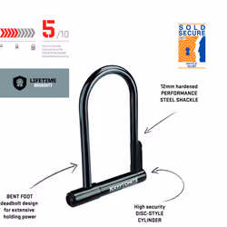 Kryptonite Keeper 12 STD U-Lock with Bracket - Black