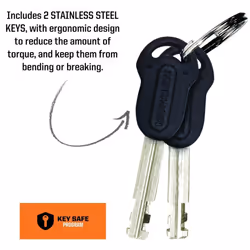 Kryptonite Keeper 12 STD U-Lock with Bracket - Black