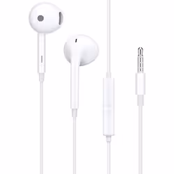 Official Oppo MH156 3.5mm Earphones Headphones - White (Bulk Packed)