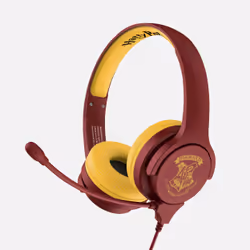 OTL Technologies Harry Potter Hogwarts Crest, Wired, Gaming, 20 - 20000 Hz, 175 g, Headset, Burgundy, Yellow