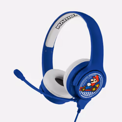 OTL Technologies Super Mario Nintendo Mariokart, Wired, Gaming, 20 - 20000 Hz, 175 g, Headset, Blue, White