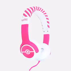 OTL Technologies Pokémon Pokéball Pink Kids, Wired, Gaming, 20 - 20000 Hz, 88 g, Headphones, Pink, White