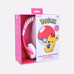 OTL Technologies Pokémon Pokéball Pink Kids Headphones Wired Head-band Gaming Pink, White