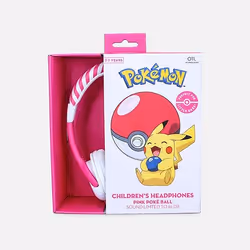OTL Technologies Pokémon Pokéball Pink Kids Headphones Wired Head-band Gaming Pink, White - Additional view 4