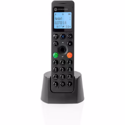 Motorola DOT201, DECT telephone, Wireless handset, Speakerphone, 100 entries, Caller ID, Black