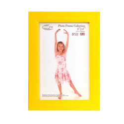 Inov8 British Made Traditional Picture/Photo Frame, Canary Yellow, 6x4 Inch