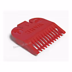 Wahl Clipper Attachment Comb No1 3mm 1/8" Red - Fits Full Sized WAHL Clippers