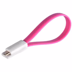 STK DLUMAMICROPK, 0.22 m, USB A, Micro-USB B, USB 2.0, Male/Male, Pink