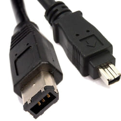 kenable 000084 FireWire cable 5 m 6-p 4-p Black