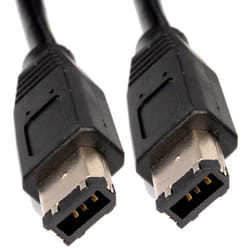 kenable 000087 FireWire cable 5 m 6-p Black