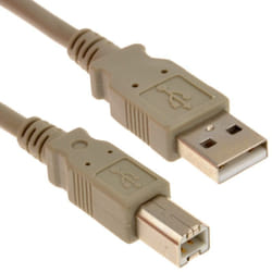 kenable 000089 USB cable USB 2.0 3 m USB A USB B Beige