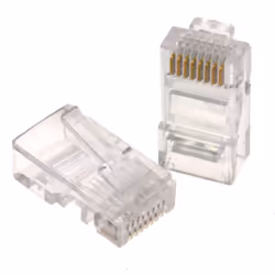 kenable 000108, RJ45, Transparent, Male, Straight, Cat5e, RoHS