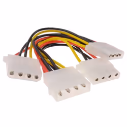kenable 000146, 0.15 m, Molex (4-pin), 3 x Molex (4-pin), Male, Female, Straight