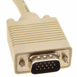 kenable SVGA Cable HD15 Male to Male PC to Monitor Lead 15m Beige