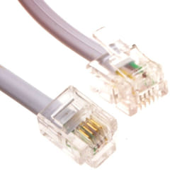 kenable 000206 telephone cable 2 m White