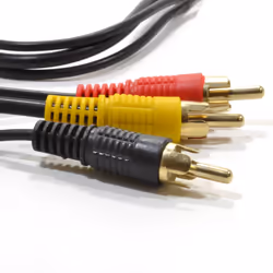 kenable TRIPLE RCA Phono Plugs to Plugs COMPOSITE & Audio Cable Lead 10m GOLD