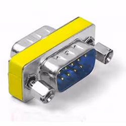 kenable 000393, RS232, RS232, Blue, Metallic, Yellow