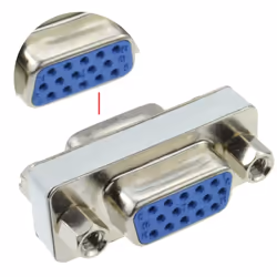 kenable 000396 cable gender changer VGA Blue, Metallic