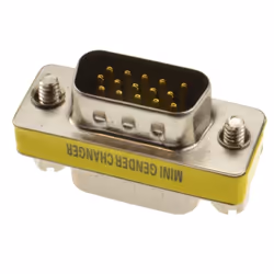 kenable 000397 cable gender changer VGA Metallic, Yellow