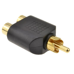 kenable 000404 cable gender changer RCA 2x RCA Black