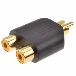 kenable 000404 cable gender changer RCA 2x RCA Black
