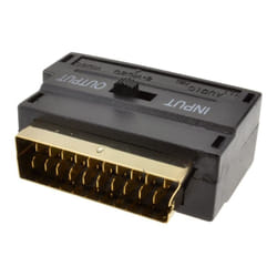 kenable 000406 video cable adapter SCART (21-pin) 3 x RCA + S-Video Black
