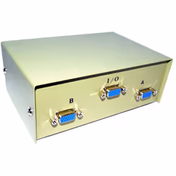 kenable SVGA Monitor Switch Switchbox 2 Way   1 x 15pin VGA to 2 x 15 pin VGA