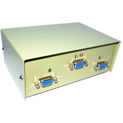 kenable SVGA Monitor Switch Switchbox 2 Way   1 x 15pin VGA to 2 x 15 pin VGA