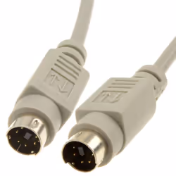 kenable 000434, 5 m, 6-p Mini-DIN, 6-p Mini-DIN, Male, Male, Grey
