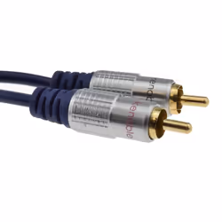 kenable 000592 audio cable 3 m 2 x RCA Navy