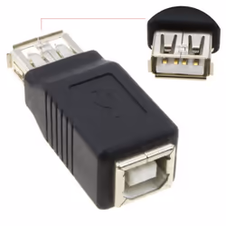 kenable 000671 cable gender changer USB A USB B Black