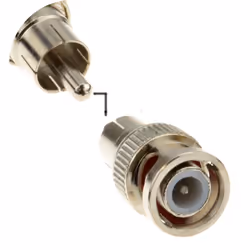 kenable 000781 cable gender changer RCA BNC Metallic