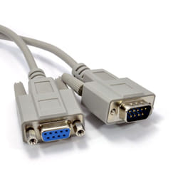 kenable 000822 serial cable Beige 3 m D-Sub (9-pin)