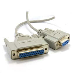 kenable 000825 serial cable Grey 2 m D9 D25