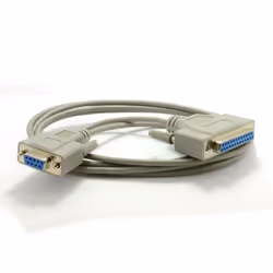 kenable 000825 serial cable Grey 2 m D9 D25
