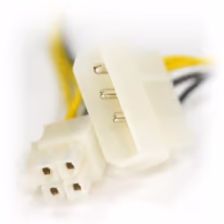 kenable 000963, 0.15 m, Molex (4-pin), ATX (4-pin), Male, Male, Straight