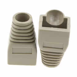 kenable RJ45 Boots For Networking Cables 6mm Entry   Grey [10 Pack]