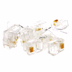 kenable 001254, RJ11, Transparent, Male, Straight, RoHS, 10 g