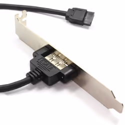 kenable 001360 SATA cable 0.25 m eSATA Black