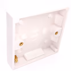 kenable Surface Mount Back Box Pattress Box 1 Gang 16mm