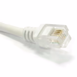 kenable 001644 telephone cable 2 m White