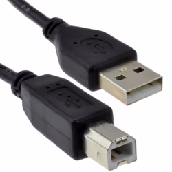 kenable 001662, 5 m, USB A, USB B, USB 2.0, Black