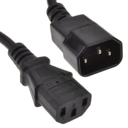 kenable 001715 power cable Black 0.5 m C14 coupler C13 coupler