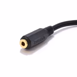 kenable Gold 3.5mm Stereo Jack Socket to 2 Phono RCA Sockets Adapter Cable SHORT