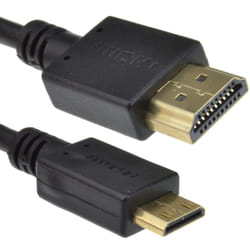 kenable 001725 HDMI cable 2 m HDMI Type C (Mini) HDMI Type A (Standard) Black