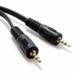 kenable 001774, 2.5mm, Male, 2.5mm, Male, 5 m, Black