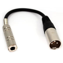 kenable 001867 audio cable 0.2 m 6.35mm XLR Black, Metallic