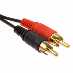 kenable 001948 audio cable 15 m 3.5mm 2 x RCA Black